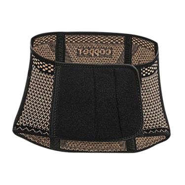 Imagem de UGPLM Cinta de suporte lombar para costas, cinta de fibra de cobre para proteção das costas, cinta lombar para trabalho, levantamento terra, academia, 105 Cm