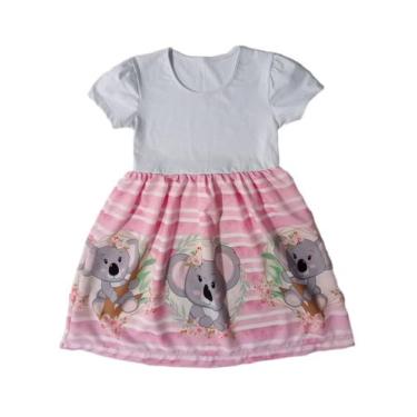 Imagem de Vestido Infantil Temático Estampa Coala - Calupa, 10A