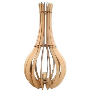 Imagem de Luminária de Chão Capadócia Master Cru 80 - ECo ilumi, MDF