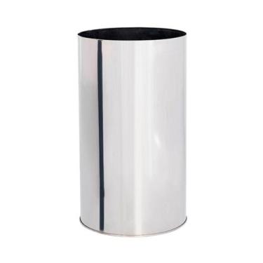 Imagem de Lixeira de Aço inox sem Tampa 24x50 25 litros - JJ.L2450 - JJ Comércio
