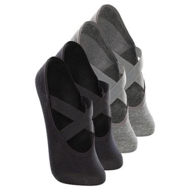 Imagem de Kit 4 Pares de Sapatilhas Antiderrapante Pilates Lupo 4942-006 Colorid