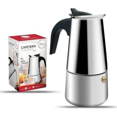 Imagem de Cafeteira Italiana Aço Inox 450Ml 9 Xicaras - Art House, Inox, Alumíni