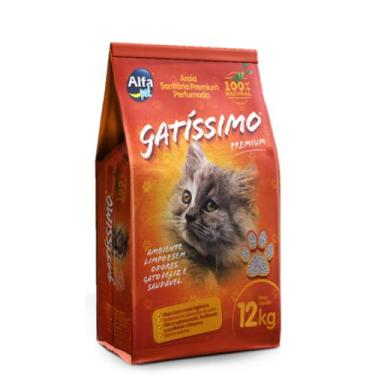 Imagem de Areia Higiênica Gatíssimo para Gatos Perfumada - 12kg - AlfaPet