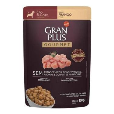 Imagem de Sachê Granplus Gourmet Cão Filhote Frango 100g - - Gran Plus