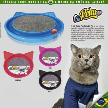 Imagem de Arranhador gato super cat relax pop furacaopet - azul - FURACAO PET