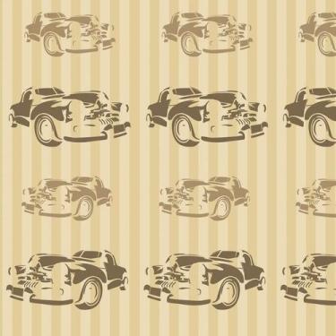 Imagem de Papel De Parede Faixa Desenho Carro Autocolante Sala Quarto - LRP