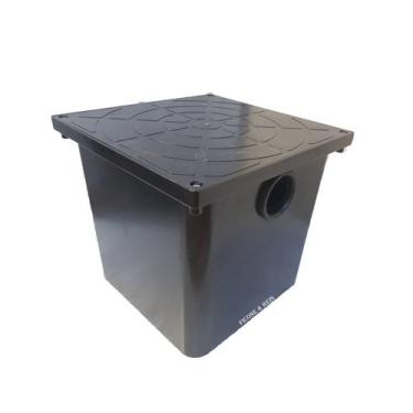 Imagem de Caixa Sifonada de Gordura Com Cesto 9 Litros Preta - Linha Básica - Fi