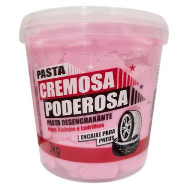 Imagem de Pasta Poderosa 3kg Rosa para Limpeza de Mãos - Poderosa