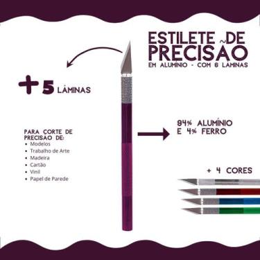 Imagem de Estilete De Precisão Corte Bisturi-c/6 Lâminas - M03 -nybc