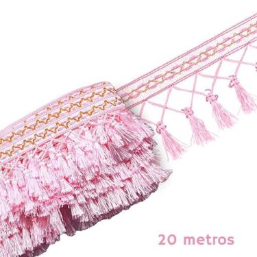 Imagem de Pingente De Seda Tassel - Fita- Rosa Claro - Nº: 133 C/20M- Nybc