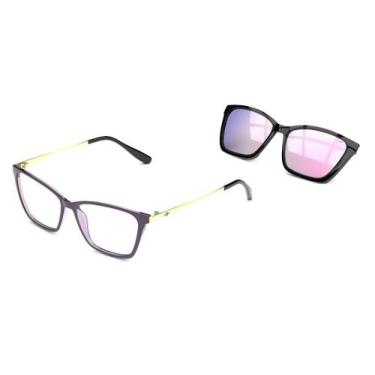 Imagem de Armação Óculos Mormaii Swap 3 M6081c8357 Lilas Parede Translucido Clip