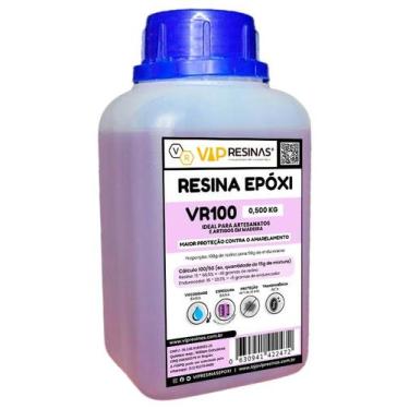Imagem de Resina Epóxi + Endurecedor VR100 UV 0,750kg Baixa Espessura - Vip Resi