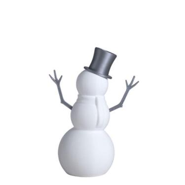 Imagem de Estatueta Floquinho - Amigos de Neve - Galanta, Branco/Prata