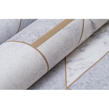 Imagem de Papel de Parede Texturizado Geométrico Imitação de Mármore - PP408 - D
