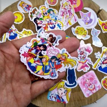 Imagem de 24 Sticker Adesivo caderno agenda Sailor Moon - GuttiPrint