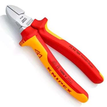 Imagem de Alicate de Corte Diagonal 6" Isolado 1000V Knipex 70 06 160