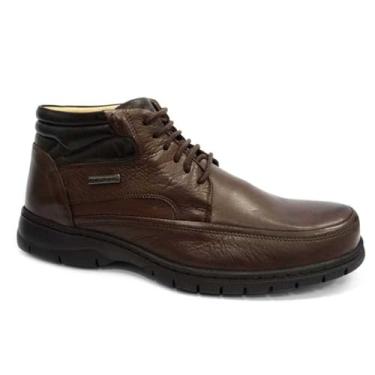 Imagem de BOTA CONFORTO EM COURO 7990 - ANATOMIC GEL (02A) - TROY/CAFE