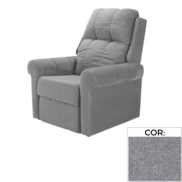 Imagem de Poltrona Reclinável MH-1216 Herval Estofada com Massageador Cinza C