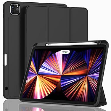 Imagem de Capa inteligente ZryXal para iPad Pro de 11 polegadas 2022 (4ª geração)/2021 (3ª geração)/2020 (2ª geração) com suporte para Pencil, [suporte para Touch ID e ativação/hibernação automática] com