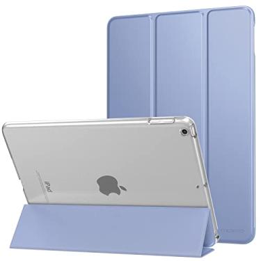 Imagem de MoKo Case Fit 2018/2017 iPad 9.7 5a / 6a Geração - Capa de suporte inteligente leve fina com protetor traseiro fosco translúcido para iPad 9,7 polegadas 2018/2017, roxo lavanda (Auto Wake/Sleep)