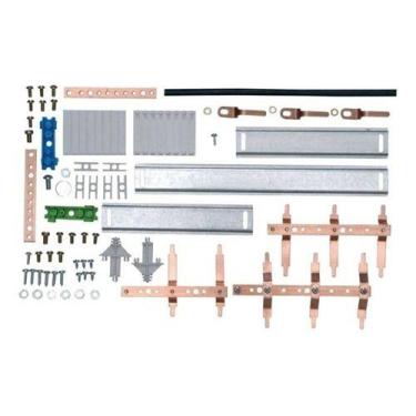 Imagem de Kit Barramento Trifásico 100a Para 34 Módulos Din Cemar