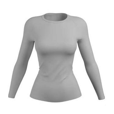 Imagem de Camisa Feminina Proteção Solar Uv+50 Camiseta Segunda Pele Térmica Lon