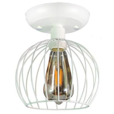 Imagem de Plafon Aramado Tangerine Branco Sala Quarto cozinha banhei - CM GLASS 
