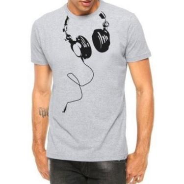 Imagem de Camiseta Fones Engraçados Nerd Geek Dj Camisa Masculina - SEMPRENALUTA