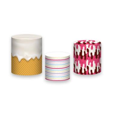 Imagem de Trio De Capa Cilindro - Confeitaria Doces Sorvetes 009 - Via Cores