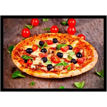 Imagem de Quadro Decorativo Gourmet Pizza Pizzarias Lanchonetes Padarias Cozinha