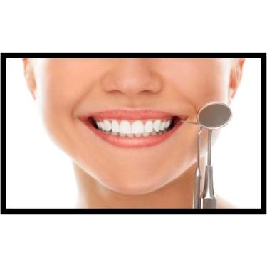 Imagem de Quadro Decorativo Dentista Dentes Odontologia Consultórios Salas Com M