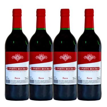 Imagem de Vinho Tinto Porto Mouro 750ml kit 4 Unidades, Tinto Seco