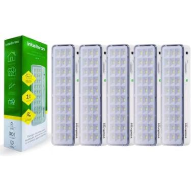 Imagem de Kit 5 Luminárias De Emergência Intelbras Lea 31 Bivolt