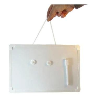 Imagem de Lousa Branca Magnética - Média 30x40cm Caneta E Apagador - Happy