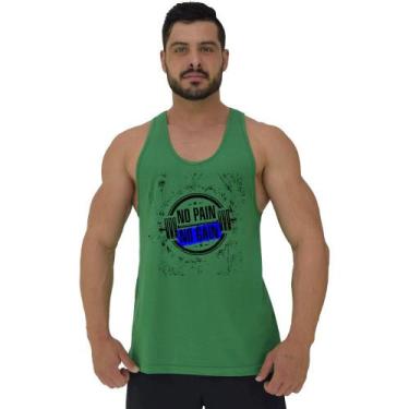 Imagem de Regata Menos Cavada Masculina MXD Conceito No Pain No Gain Halteres, V