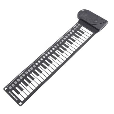 Imagem de Piano de Teclado Roll Up, Teclado de Piano Flexível de Silicone de 49 Teclas Com Gravação, 16 Tons 10 Ritmos Piano de Rolo de Mão Eletrônico Recarregável Portátil Com Alto-falante