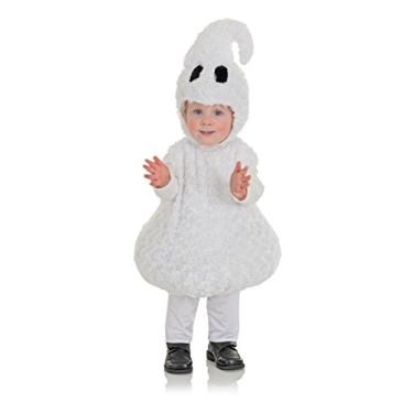 Imagem de Underwraps Fantasia infantil para bebês com barriga de fantasma de Halloween, Branco, X-Large (4-6)