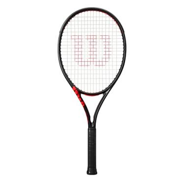 Imagem de Wilson Clash 108 V3 Strung Adult Performance Tennis Racket - Grip Size 3-4 3/8", Strung...