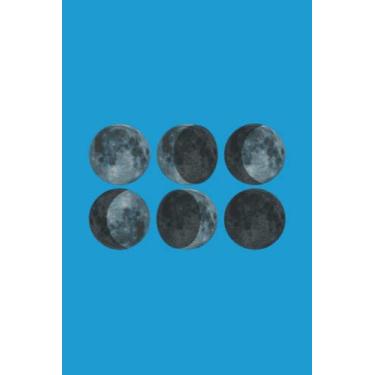 Imagem de Moon Phase Notebook: Tomb Blue Paperback Matte Finish Lined Journal, 120 Pages, 6 x 9, Gift For Thinkers, List Makers and Doers (Moon Phase Journal)