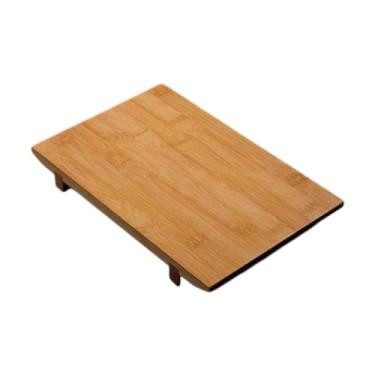 Imagem de YWJLQH Prato japonês de madeira para arranjo de sushi, esteira multiuso para sushi, prato de sashimi para restaurante doméstico, Grande