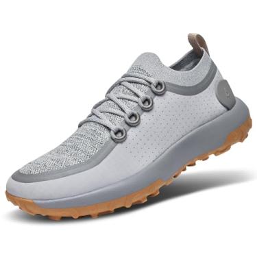 Imagem de Allbirds Tênis masculino para trilha Trail Runners SWT, respirável para todas as trações, Cinza médio (sola cáqui robusta), 39