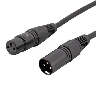 Imagem de Cabos & Plugs - Cabo XLR Macho - XLR Fêmea Microfone Balanceado, 0.5m