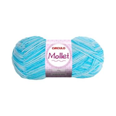 Imagem de lã Mollet Novelo 100g 200m 9113 CASCATA