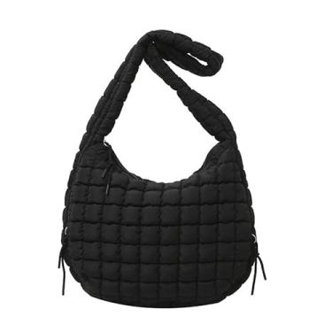 Imagem de bolsa acolchoada puffy para mulheres ysl bolsas de viagem bolsa de nuvem feminina puffer hobo moderna bolsa Y102black