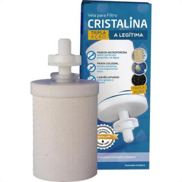 Imagem de Vela Filtro Barro Cristalina Carvao Tripla Acao Vta - Kit C/12