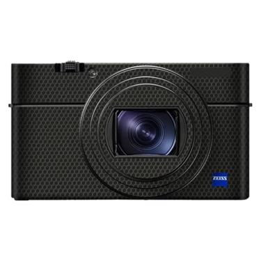 Imagem de Adesivo antiarranhões para câmera Sony RX100VI RX100VII película protetora de câmera RX100M6 RX100M7 (preto matriz)