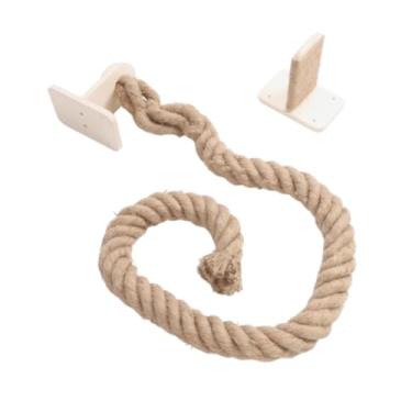 Imagem de Generic Montagem da parede Árvore de gatos com corda de escalada Plataforma de repouso Acessórios flexíveis Economia de espaço para gatos grandes Torre de