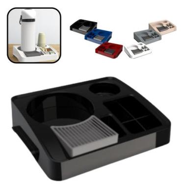 Imagem de Bandeja Organizadora Cantinho Café Porta Garrafa Café Chá Copo Sache E