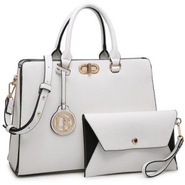 Imagem de Bolsa de trabalho feminina Dasein, sacola com conjunto de embreagem