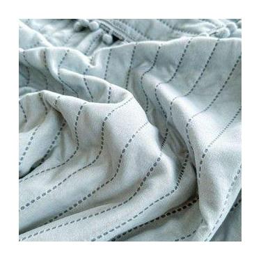 Imagem de Kit Cobre Leito Colcha Casal 3 Peças Pompom 300 Fios - CAMESA, VERDE